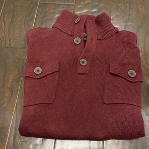 Men’s burgundy pullover sweater banana republic S